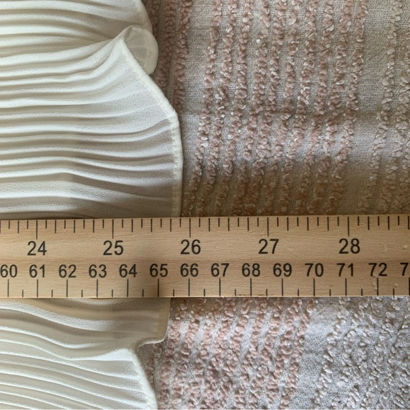 VTG Laura & Jayme Semi Sheer Blouse-  Pleated Dress Shirt Sz(8) - Picture 12 of 13